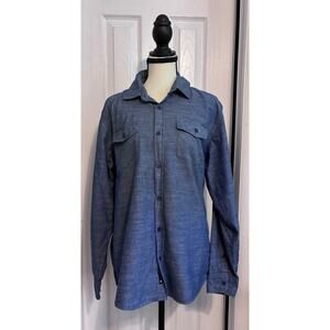Burnside Men's Button Down Shirt Large Casual Cotton Blend